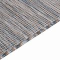 vidaXL Vonkajší koberec s plochým tkaním 80x250 cm hnedý a modrý
