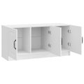 vidaXL TV skrinka Biela s vysokým leskom 99 x 34,5 x 47 cm