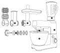 Kuchynský robot G21 Promesso Iron Grey