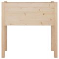 vidaXL Záhradné kvetináče 2 ks 70x31x70 cm, borovicový masív