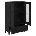 vidaXL Highboard Čierny dub 70 x 31 x 115 cm