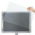 vidaXL Podstavcový plagátový stojan Strieborná 32,5 x 27 x 126 cm
