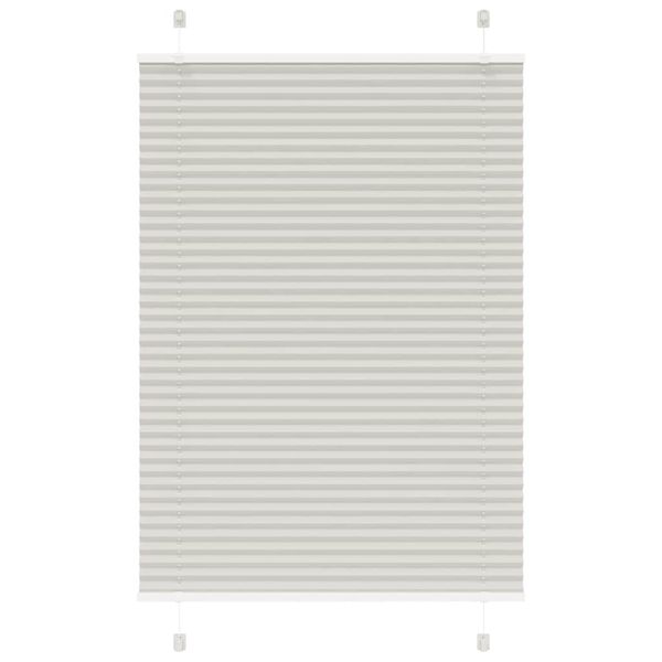 vidaXL plisovaná roleta svetlosivá 100x100 cm šírka látky 99,4 cm