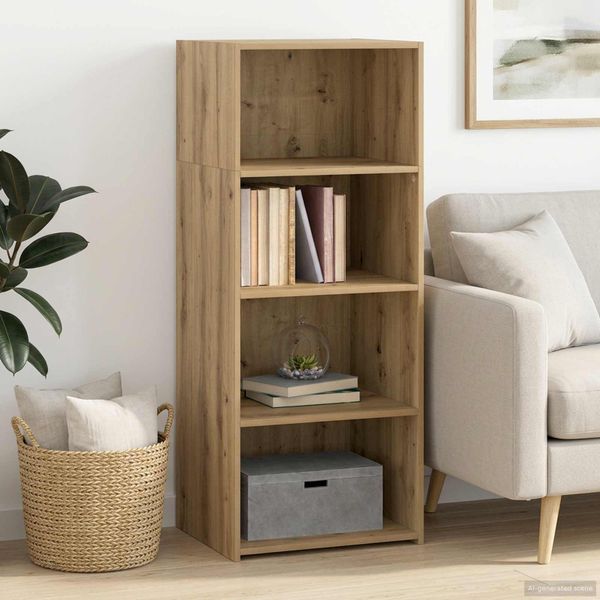 vidaXL Highboard Dub artisan 50 x 41 x 124 cm Kompozitné drevo