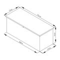 Záhradný box G21 Denver 770 L, antracitový plechový