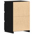 vidaXL Nočný stolík 2 ks Čierny dub 40 x 35 x 62,5 cm Kompozitné drevo