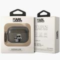 Obal Karl Lagerfeld pre AirPods Pro 2 KLAP2HNKCTGK čierny TPU Glitter NFT Karl&Choupette
