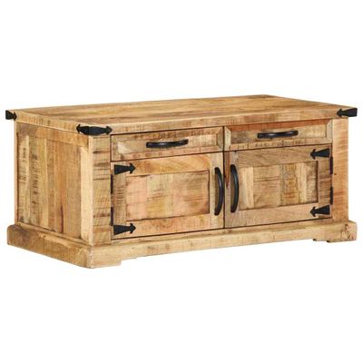 vidaXL Konferenčný stolík Hnedá 90 x 50 x 40 cm Masívne mango drevo