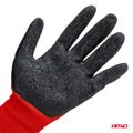 Ochranné rukavice polyesterové, potiahnuté latexom, veľkosť 11 (2 páry), trieda 2121X – AMiO-04638