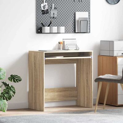 vidaXL Stôl so zásuvkou Sonoma dub 77,5 x 43 x 79 cm Kompozitné drevo