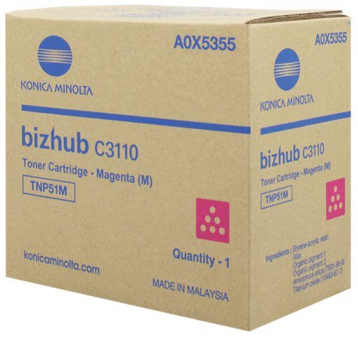 toner MINOLTA TNP51M magenta Bizhub C3110 (5000 str.)