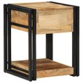 vidaXL Nočné stolíky 2 ks 40x40x50 cm masívne surové drevo mango