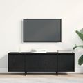 vidaXL TV skrinka 120 x 30 x 40,5 cm Čierny dub Kompozitné drevo