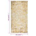 vidaXL Vonkajší koberec hladké tkanie 80x150 cm žltý