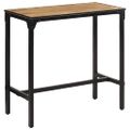 vidaXL Barový stôl 110x55x107 cm masívne surové mangovníkové drevo