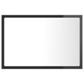 vidaXL LED kúpeľňové zrkadlo lesklé sivé 60x8,5x37 cm akryl