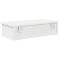 vidaXL Nástenná polica so zásuvkami Biela 60x28x15 cm Upravené drevo
