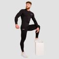 Kompresné tričko s dlhým rukávom High Black - GymBeam, veľkosť XL
