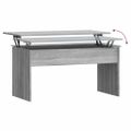 vidaXL Konferenčný stolík sivý sonoma 102x50,5x52,5cm spracované drevo