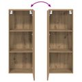 vidaXL TV nástenná skriňa 40,5 x 30 x 102 cm Remeselný dub