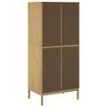 vidaXL Šatník FLORO voskovohnedý 77x53x171 cm borovicový masív