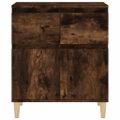vidaXL Komoda dymový dub 60x35x70 cm spracované drevo
