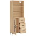 vidaXL Vysoká skrinka dub sonoma 69,5x34x180 cm spracované drevo