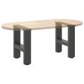 vidaXL Nohy ku konferenčnému stolíku, antracitové, 2 ks, 40 x (30-31) cm, oceľové