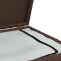 vidaXL Záhradný úložný box hnedý 120x50x60 cm polyratanový