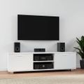 vidaXL TV skrinka biela 140x40,5x35 cm spracované drevo