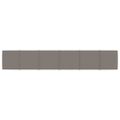 vidaXL Nástenné panely 12 ks bledosivé 90x15 cm zamatové 1,62 m²