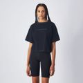 Dámske tričko Cropped Black - Champion, veľkosť S, veľkosť oblečenia S