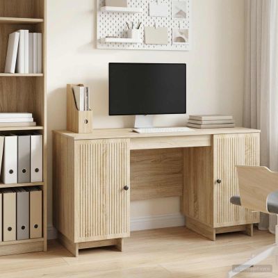 vidaXL Stôl Dub sonoma Kompozitné drevo 142,5 x 50 x 75 cm