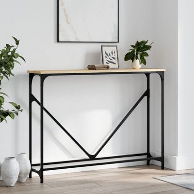 vidaXL Konzolový stolík dub sonoma 102x22,5x75 cm kompozitné drevo