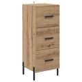 vidaXL Highboard Remeselný dub 34,5 x 34 x 180 cm Kompozitné drevo