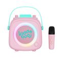 Bluetooth Karaoke set mikrofón a reproduktor KidsVoice Pink