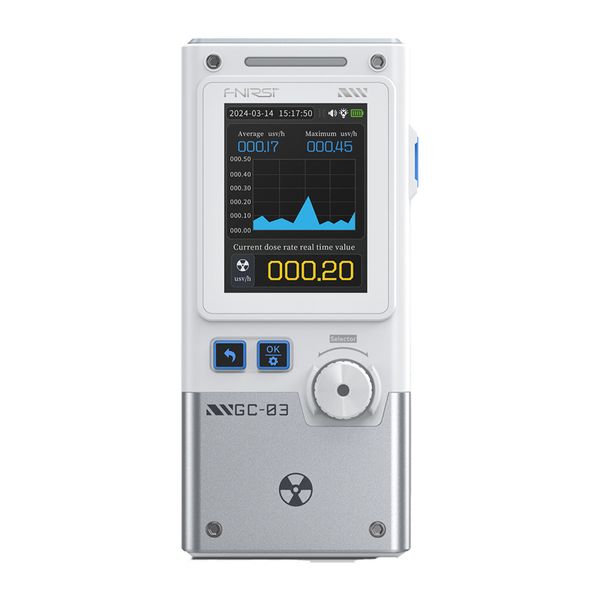 Multifunkčný detektor ionizujúceho žiarenia FNIRSI GC-03 WT