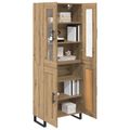 vidaXL Highboard 2 ks Remeselný dub 69,5 x 34 x 180 cm