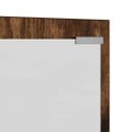 vidaXL Vešiak na stenu Nástenná montáž Dymová dub 100 x 10 x 100 cm
