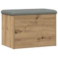 vidaXL Úložná lavica Dub Artisan 62x42x45 cm Konštruktérske drevo