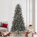 vidaXL Umelý vianočný stromček Zelená 240 cm PVC, plast a oceľ