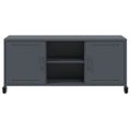 vidaXL TV skrinka antracit 100,5x39x43,5 cm oceľ