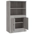 vidaXL Vysoká skrinka sivá sonoma 60x35,5x103,5 cm kompozitné drevo