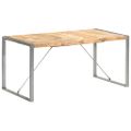 vidaXL Jedálenský stôl 160x80x75 cm masívne surové mangovníkové drevo