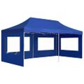 vidaXL Profesionálny skladací stan+steny, hliník 6x3 m, modrý