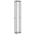 vidaXL Stojan na víno na 57 fliaš čierny 34x18x200 cm kované železo