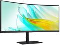 Samsung ViewFinity/S65UC/34"/VA/3440x1440/100Hz/5ms/Black/3R LED monitor, prohnutý, 34", VA, 3440×1440, 21:9, 100Hz, 5ms, 350cd/m2, 3000:1, HDMI, DisplayPort, 3× USB, USB-C, LAN, repro, VESA