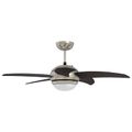 vidaXL Stropný ventilátor s osvetlením a diaľkovým ovládaním Ø 110 cm