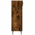 vidaXL Botník dymový dub 30x35x105 cm kompozitné drevo