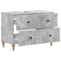 vidaXL Kúpeľňová skrinka pod umývadlo ALKMAAR Betónovo sivá